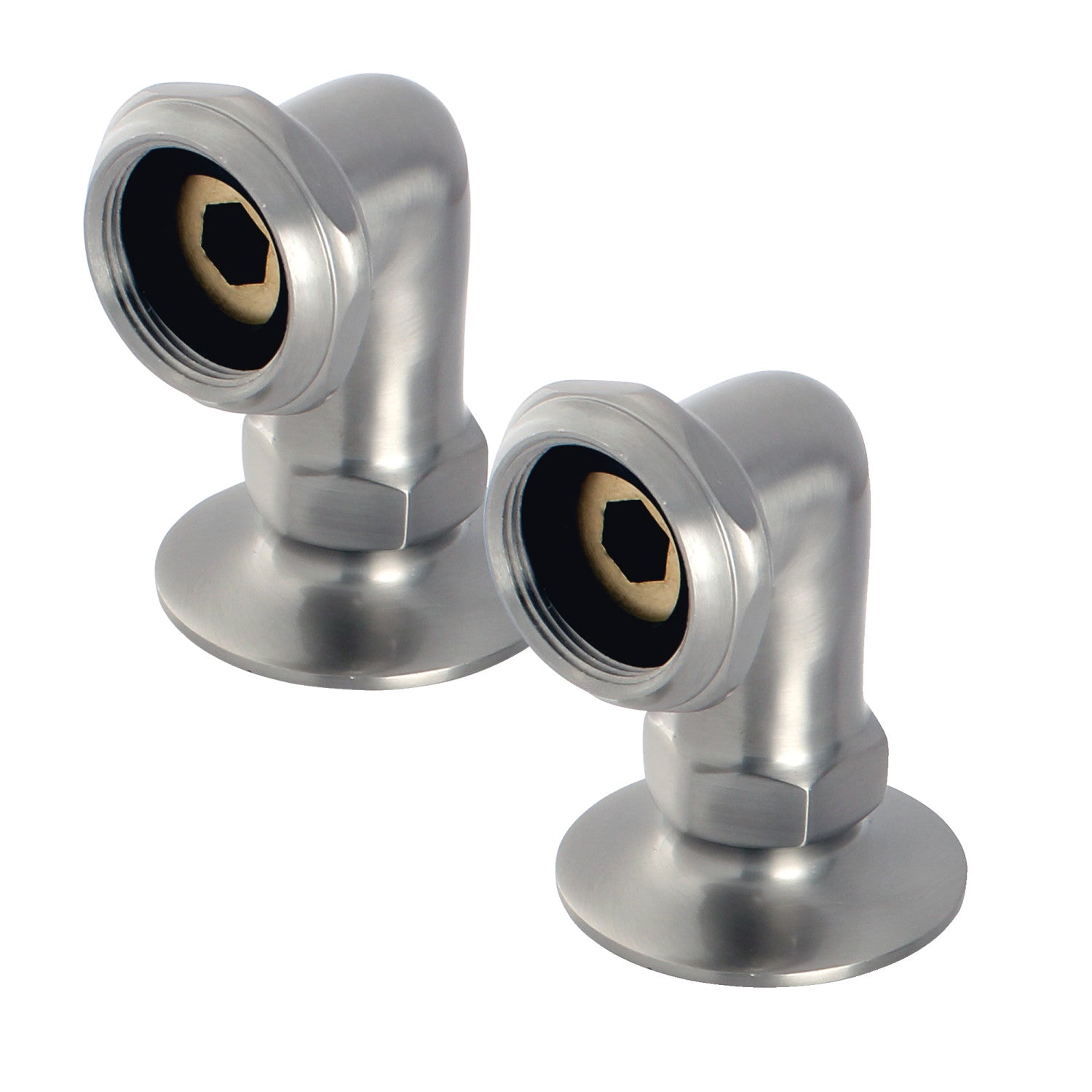 Vintage 2 Inch Deck Mount Tub Faucet Riser in Brushed Nickel - Aqua AE2RS8 | Perfect for Bathroom Renovation & Vintage Style Decor