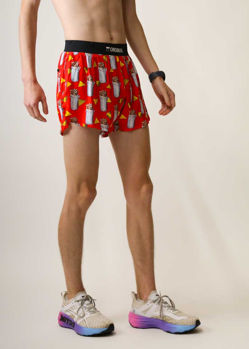 Men's Burritos 4 Half Split Running Shorts - Lightweight Athletic Shorts for Gym, Jogging & Workout | Quick-Dry Breathable Fabric