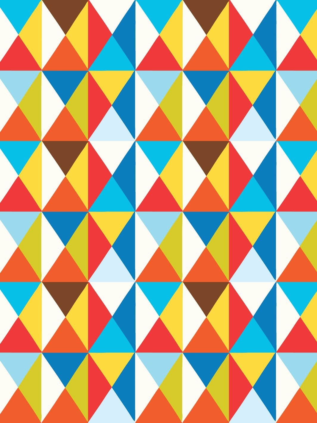 Fisher Price™ 'Geo' Wallpaper - Red Brown Geometric Design for Nursery, Kids Room & Playroom Decor