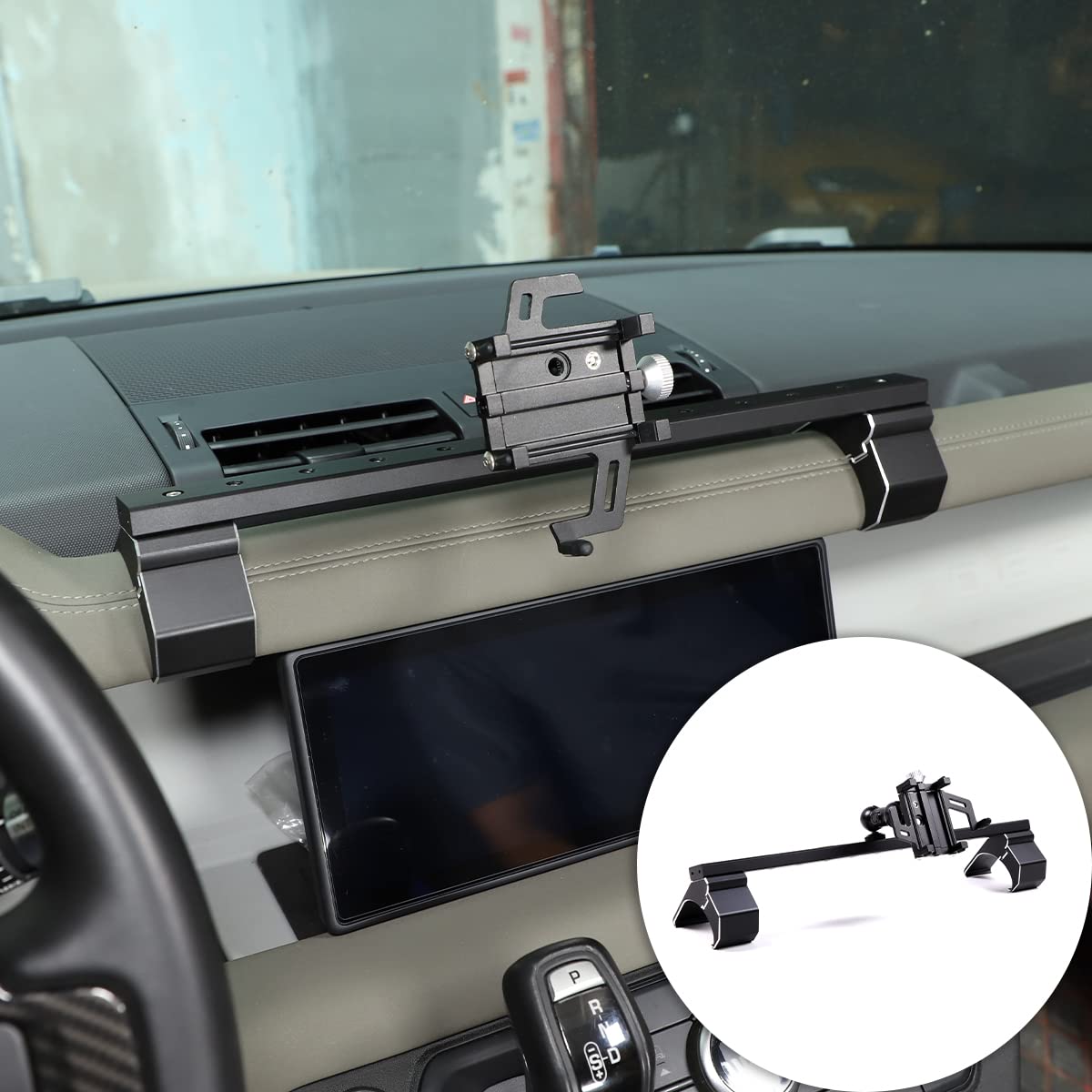 Universal Car Phone Holder Mount - Multi-Angle Adjustable GPS Navigation Bracket for Land Rover Defender 2020-2023 | Durable Car Accessories for Hands-Free Driving & Road Trips
