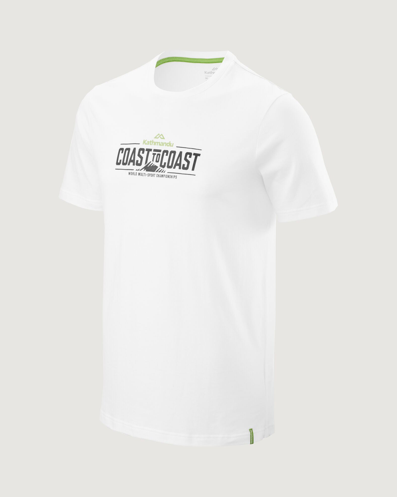 Men's Coast to Coast Graphic T-Shirt - Comfortable Cotton White Tee for Casual Wear & Everyday Outfits