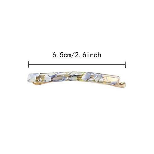 14 Pcs MIAO JIN Hair Clips Set - Acetate Bobby Pins & Geometric Barrettes Hair Accessories for Women (7 Stylish Designs) - Perfect for Parties, Weddings, Work & Everyday Hairstyling