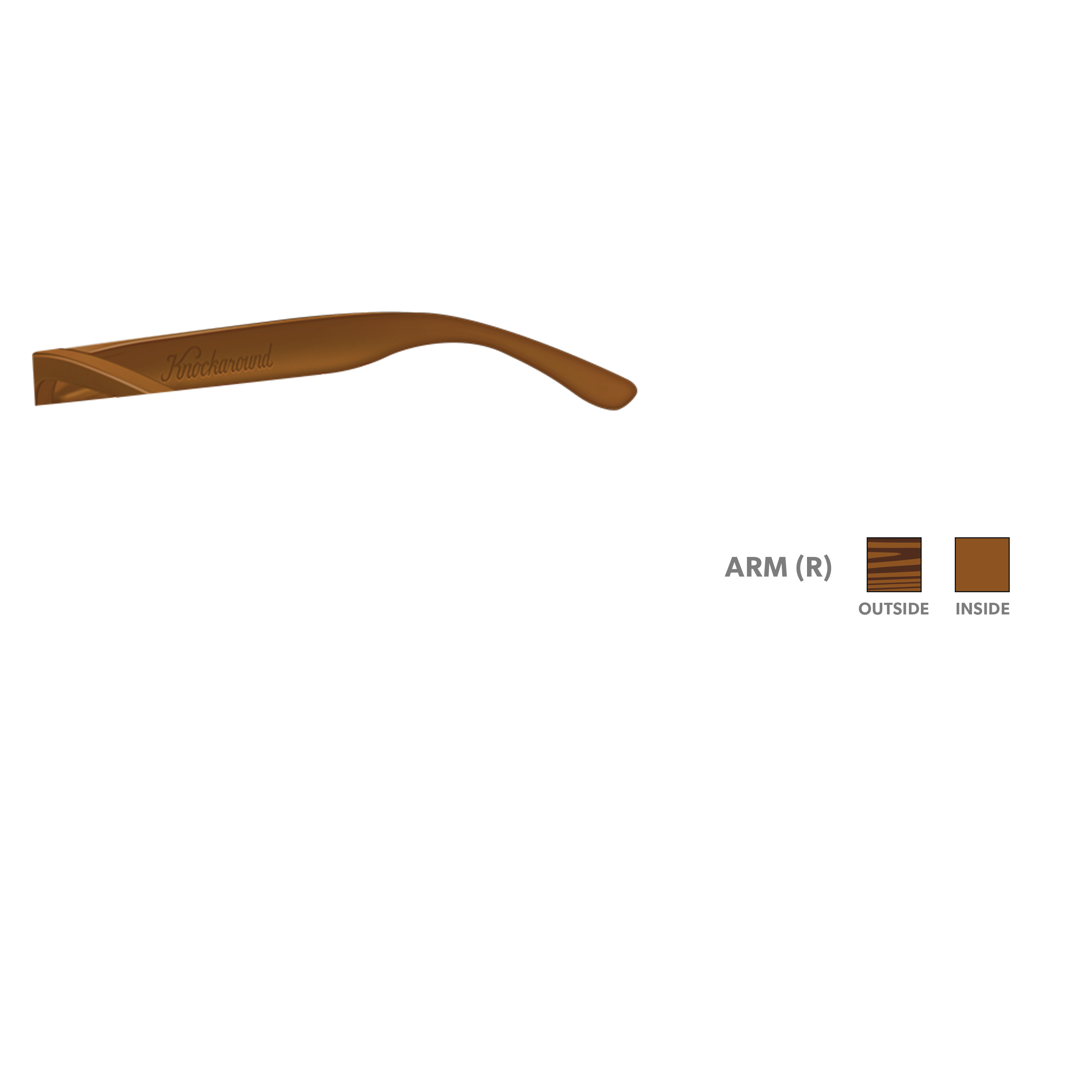 Knockaround Premiums Custom Arm Woodgrain Sunglasses - Stylish Polarized UV Protection Shades for Outdoor Activities, Driving & Fashion