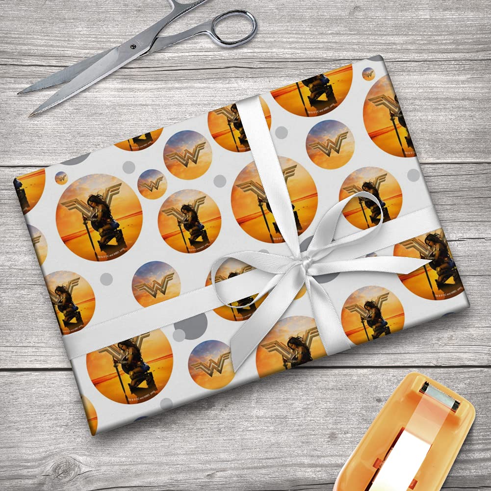**Wonder Woman Movie Poster Gift Wrap Wrapping Paper Roll - Premium Quality, 24