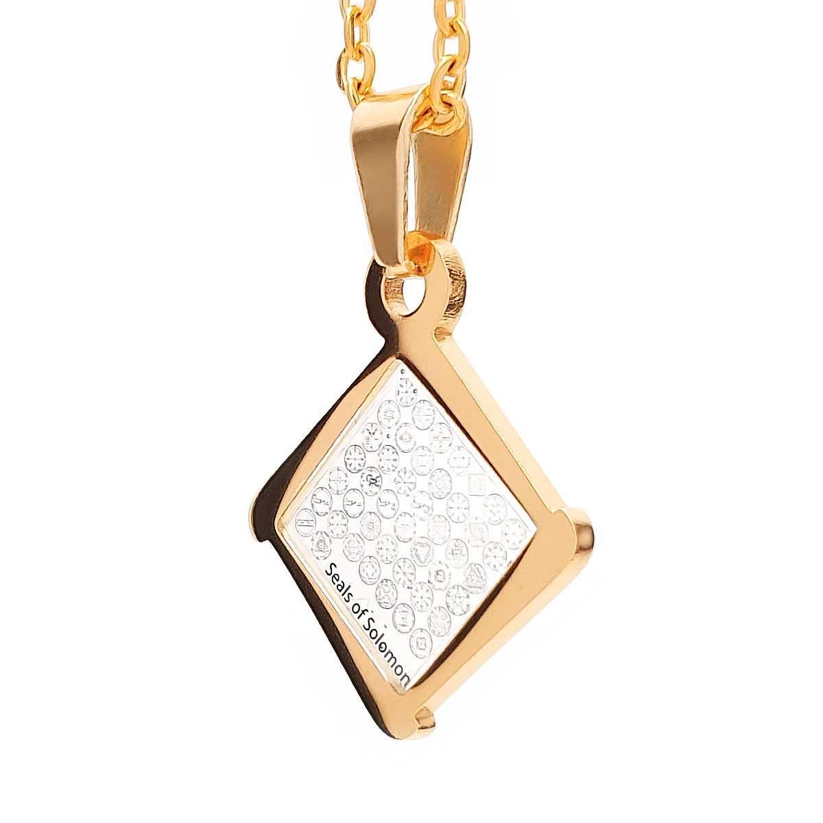 King Solomon Seals Super Powerful Nano Pendant with 44 Seals - Spiritual Protection Amulet for Meditation, Energy Healing & Positive Vibes