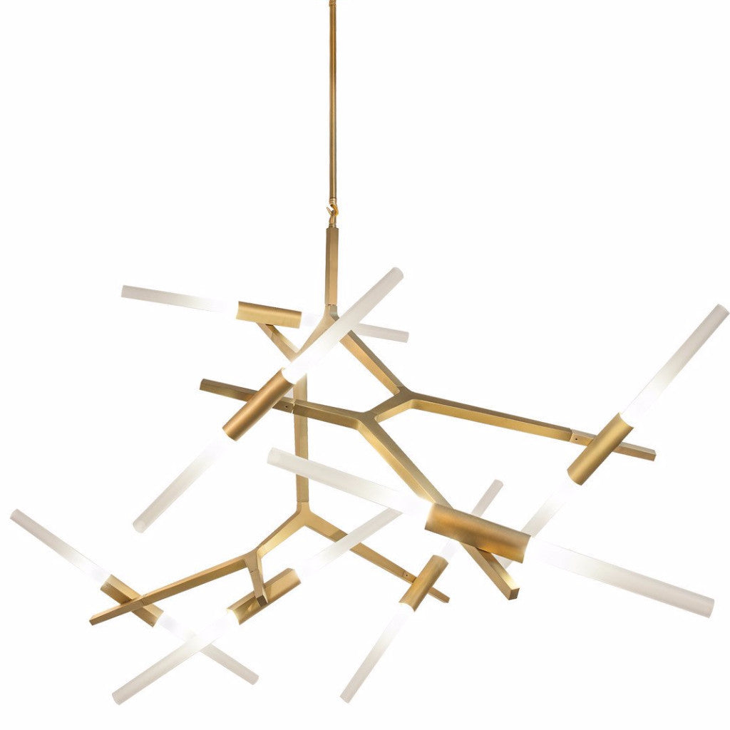 Byrdie LED Chandelier - Modern Crystal Ceiling Light Fixture for Dining Room, Bedroom & Living Room | Energy Efficient Dimmable Hanging Lamp for Home Decor