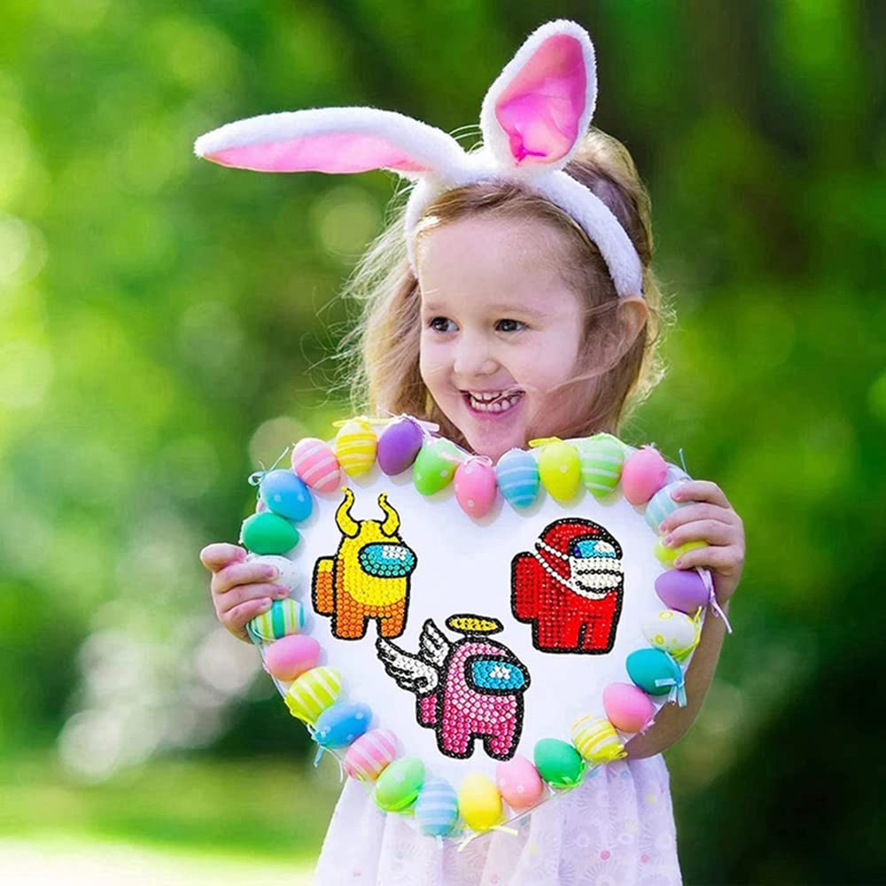5D DIY Diamond Painting Kits for Kids - 28Pcs Mosaic Art Craft Stickers with Numbers, Fun & Creative Drawing Activity for Boys & Girls - Perfect for Home Decor, Gifts, and Relaxing Family Time