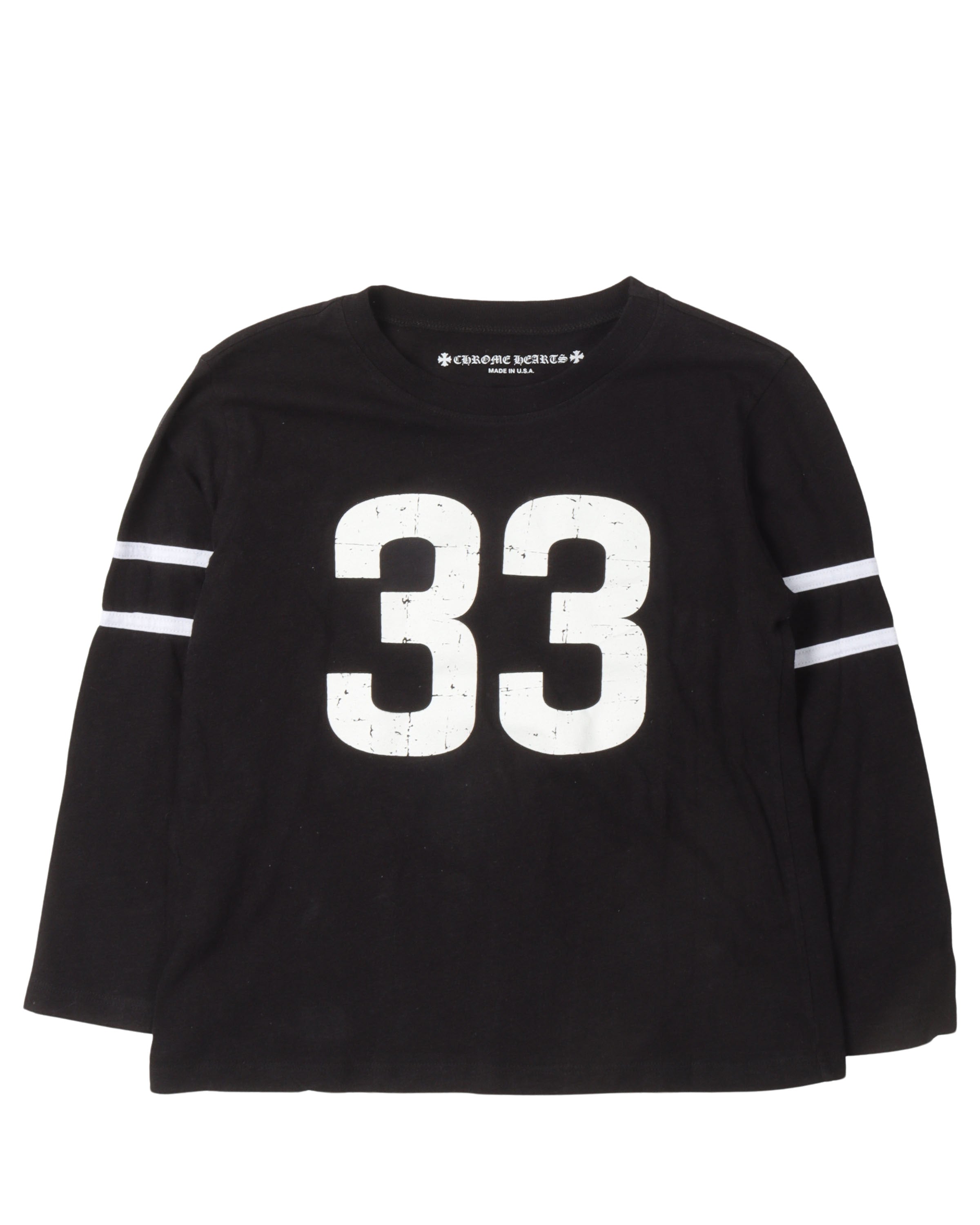 33 Horseshoe Logo Long Sleeve Jersey T-Shirt for Men - Comfortable Athletic Workout Shirt - Perfect for Gym, Running, and Casual Wear