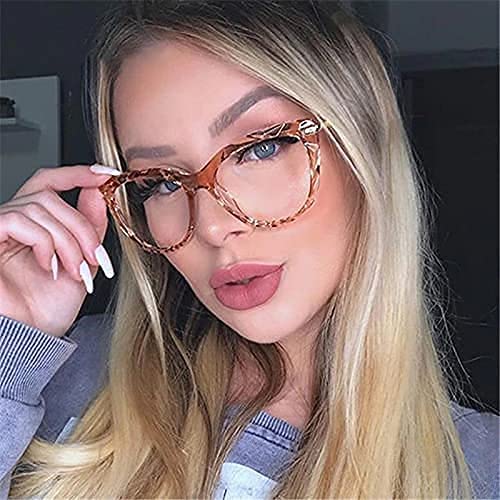 COASION Cat Eye Glasses for Women - Clear Non-Prescription Lenses, Small Lightweight Frame with Spring Hinges | Perfect for Reading, Computer Use & Fashion Accessories