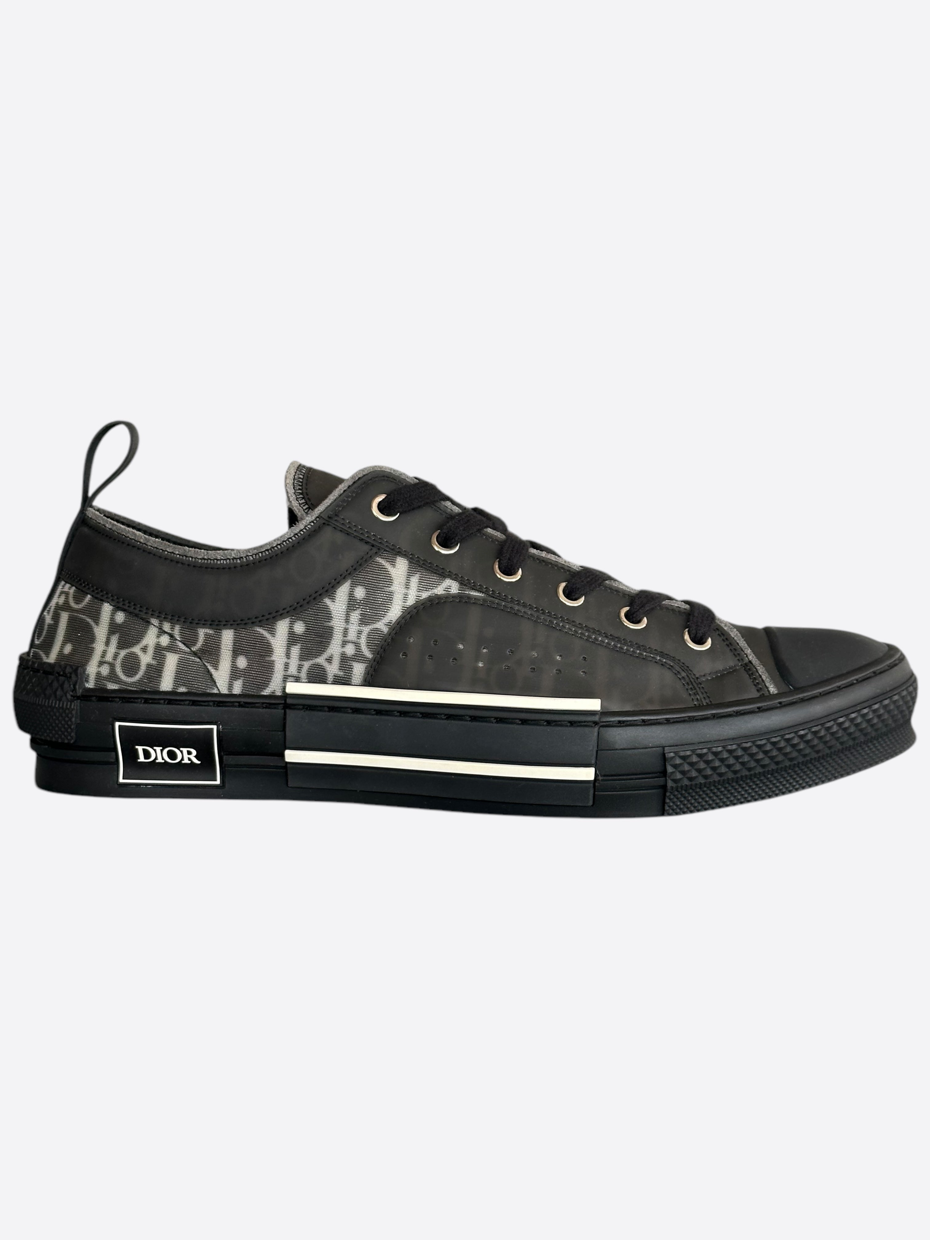 Dior Black & White Oblique B23 Low Top Sneakers for Men - Luxury Designer Casual Shoes | Perfect for Streetwear, Office & Everyday Fashion
