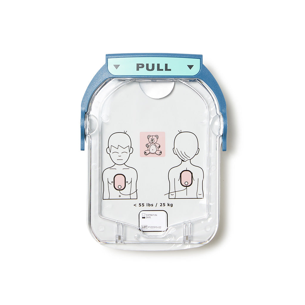 Philips HeartStart HS1 Defibrillator (AED) Smart Pads for Infants & Children - Model 11302101 - Emergency First Aid for Cardiac Arrest at Home, School & Public Spaces