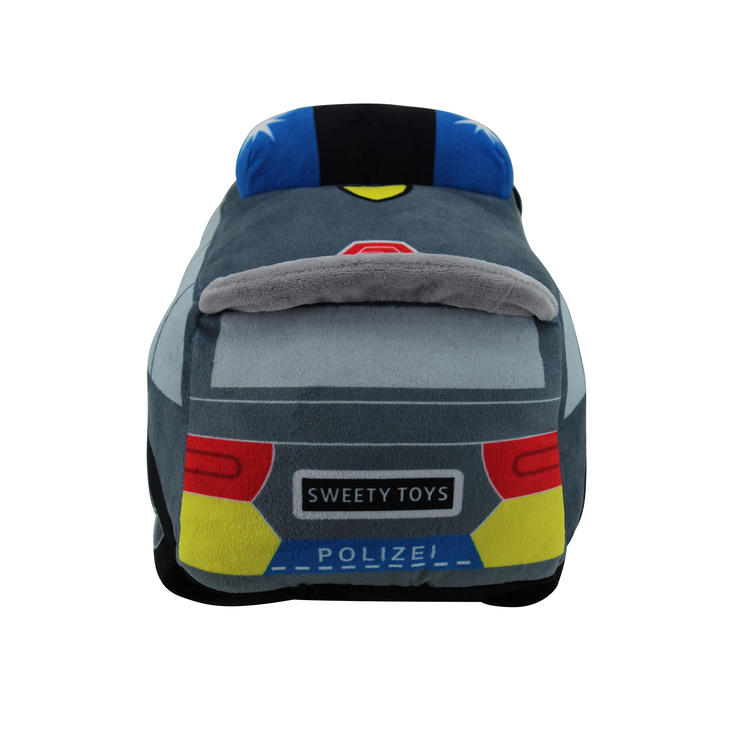 Sweety Toys 13784 Plush Police Car Stuffed Animal - Soft & Cuddly Police Toy for Kids, Perfect for Pretend Play, Gift for Boys & Girls, Nursery Decor, Birthday Present