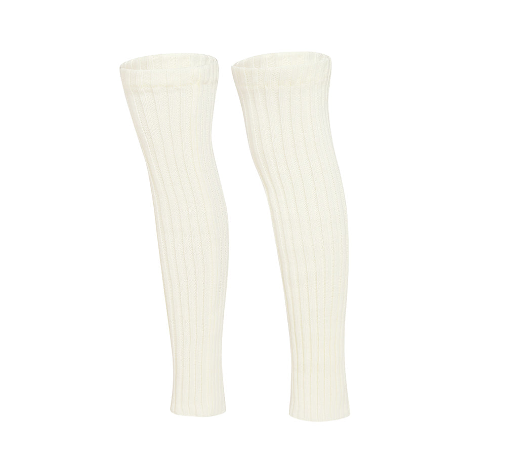 EVERAU® Women's Stretchy Ribbed Knit Thick Leg Warmers - Cozy Winter Accessories for Yoga, Running & Outdoor Activities