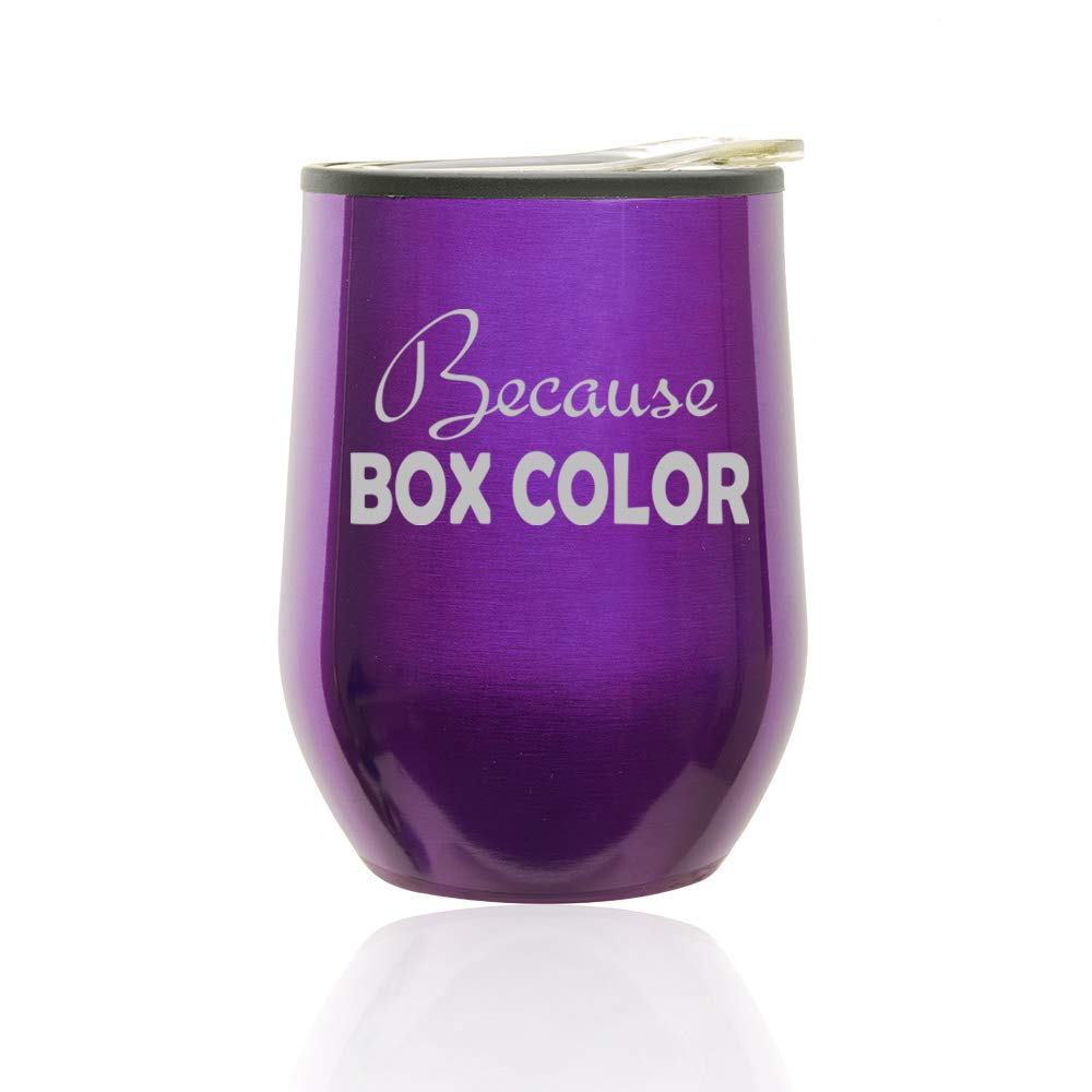 Stemless Wine Tumbler with Lid - 16oz Insulated Coffee Travel Mug, Double-Walled Glass Cup for Hot/Cold Drinks - Perfect Gift for Hair Stylists, Baristas & Wine Lovers (Royal Purple) - Ideal for Home, Office, Salon & Outdoor Use