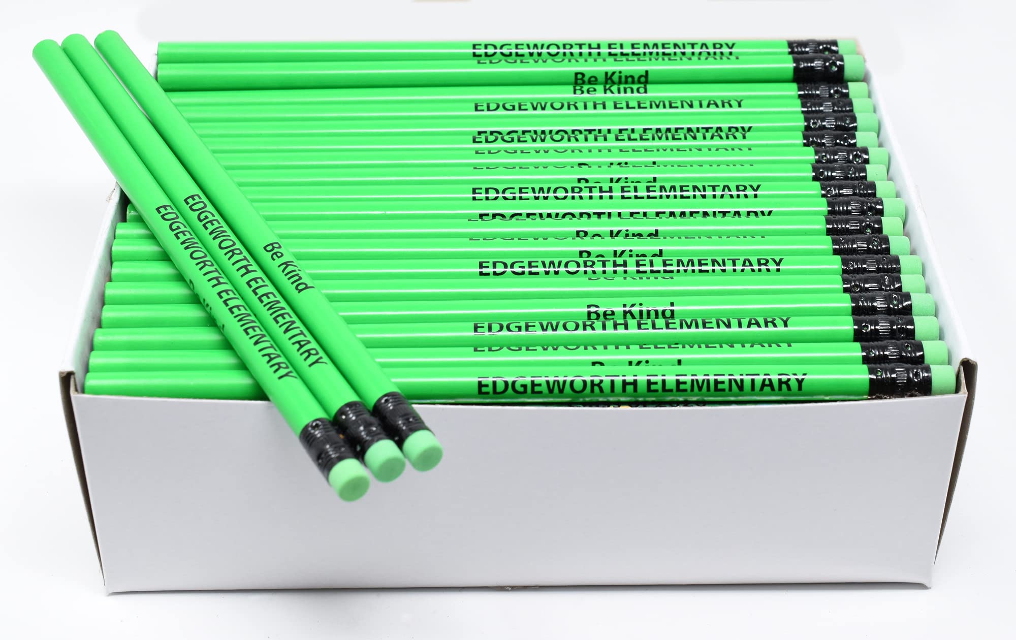 Custom Neon Round Pencils with Personalized Imprint - 500 Pack Bulk Office & School Supplies for Promotions, Events & Classroom Rewards
