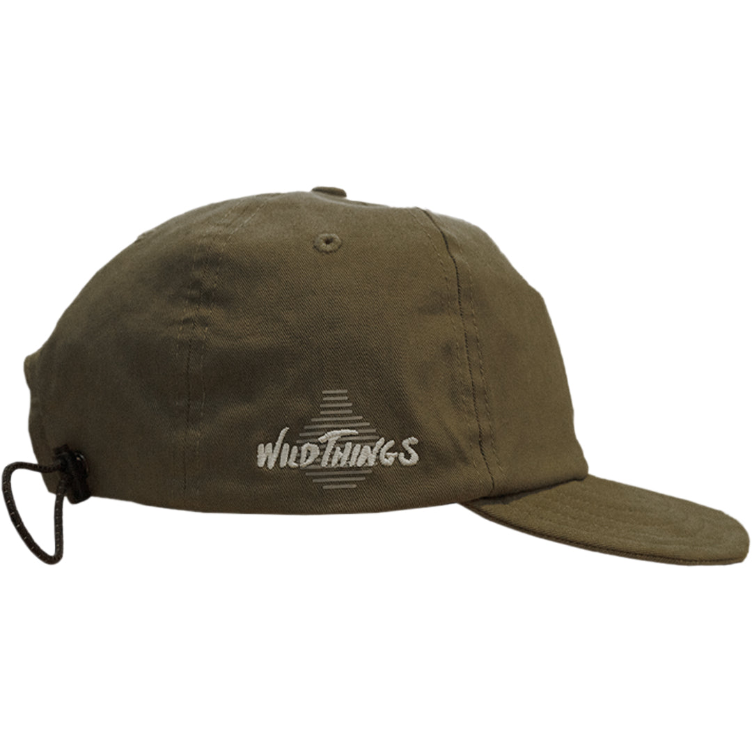 OPEN DIALOGUE X WILDTHINGS 3M Logo Printed Nylon Cap in Khaki - Stylish Outdoor Hat for Hiking, Camping & Urban Fashion