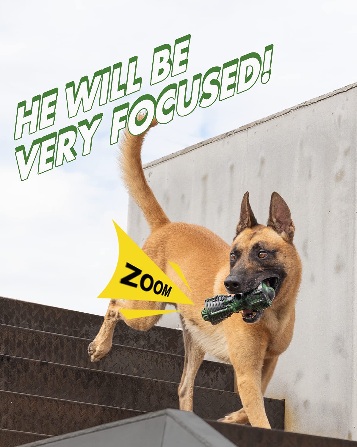 Indestructible Squeaky Dog Toys for Aggressive Chewers - Natural Rubber Durable Chew Toys for Medium & Large Breed Dogs - Perfect for Playtime, Training & Anxiety Relief