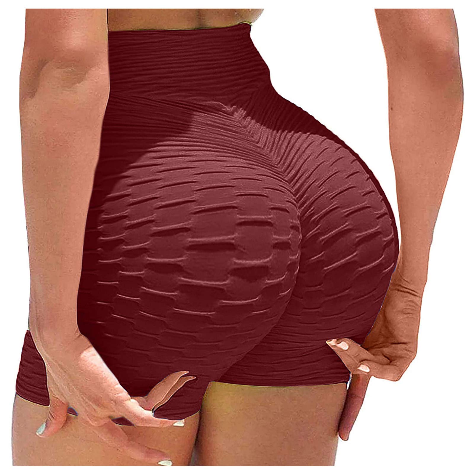 HTDBKDBK Women's High Waist Yoga Shorts - Tummy Control Workout Leggings for Running, Exercise & Fitness | Perfect for Gym, Yoga & Active Lifestyle