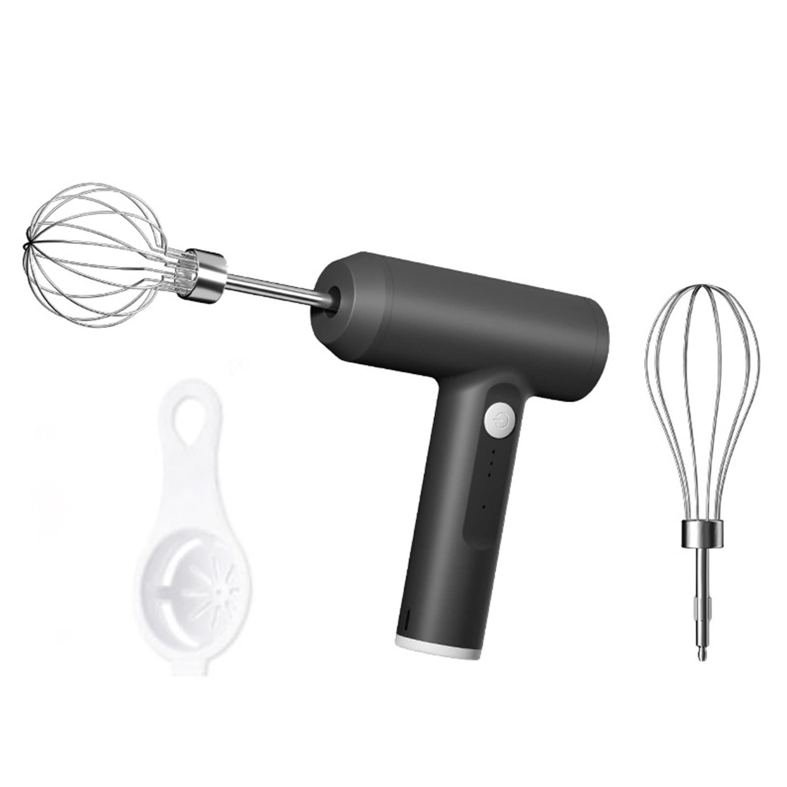 3-Speed Electric Egg Beater with Dual Wire Whisks | Wireless Handheld Mixer with Egg Separator | Perfect for Baking Cakes, Whipping Cream & Mixing Batters | Ideal for Home Kitchen & Professional Baking