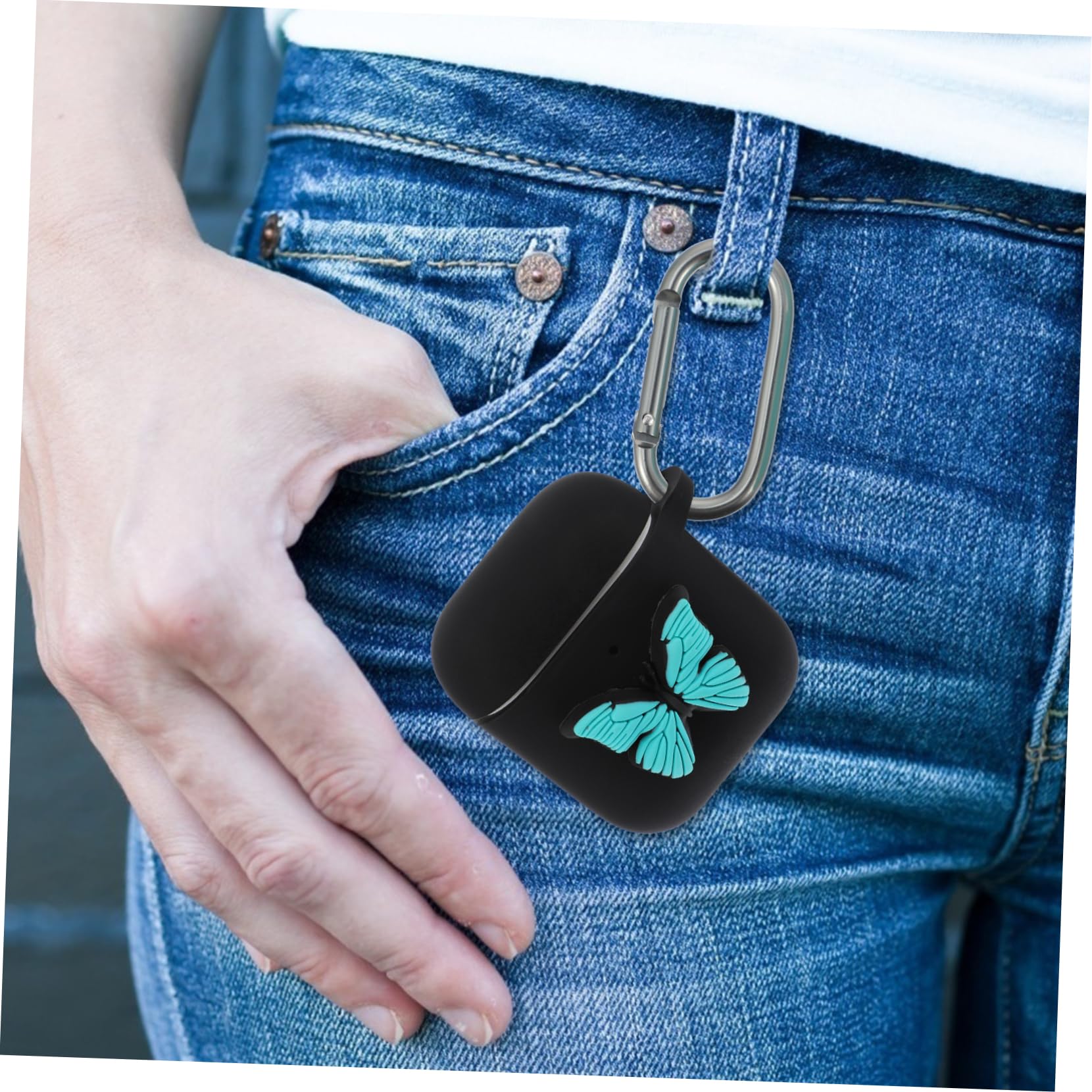 Homoyoyo Silicone Earphone Case for AirPods & Wireless Earbuds - 2 Pack 3D Design Headphone Cover Accessories - Perfect for Gym, Travel & Daily Use