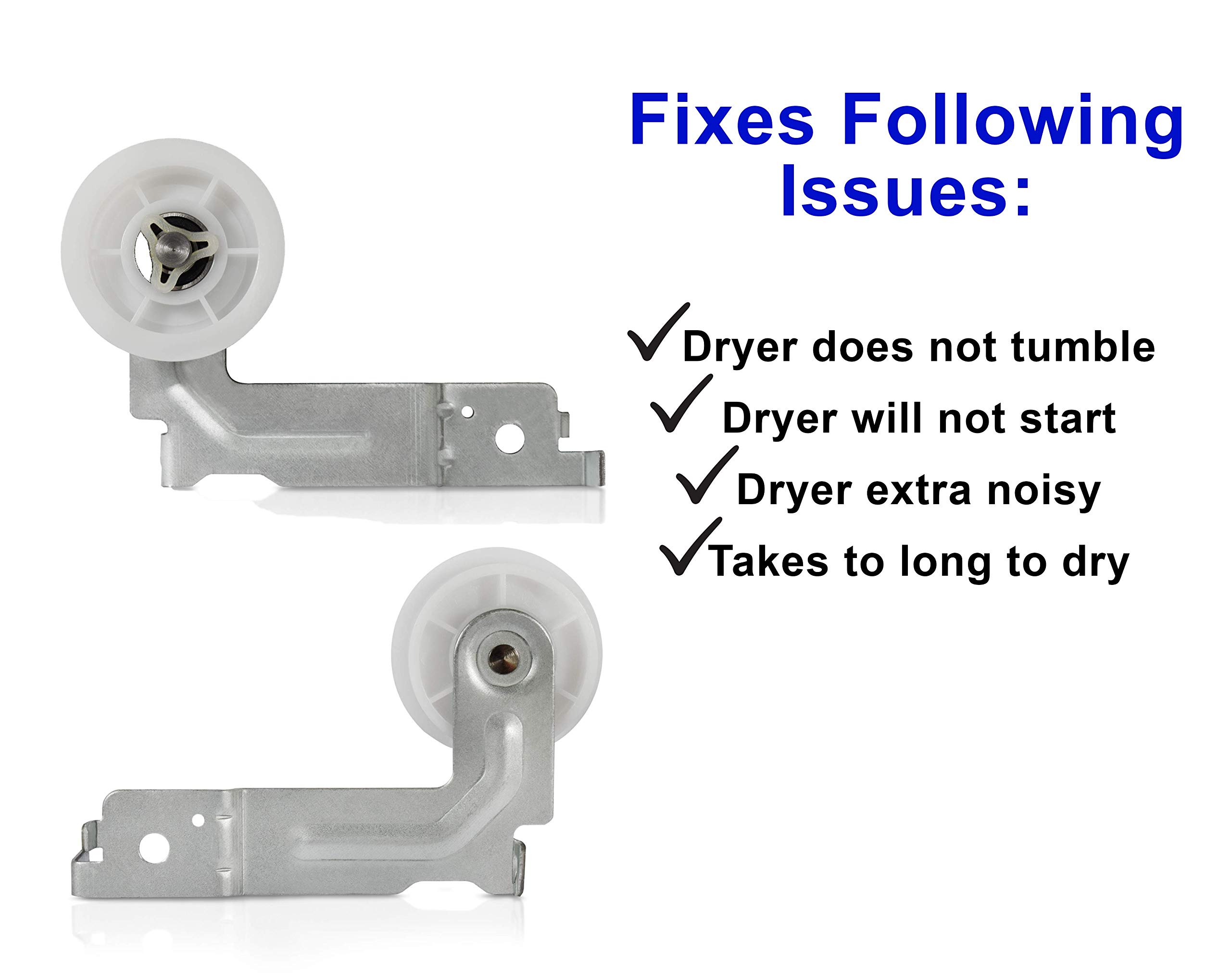 Samsung Dryer Idler Pulley DC93-00634A - Compatible with DC97-07509B, AP4373659, AP6038887, AP4213616, PS4216837, PS11771601, 4455850 - Fixes No Spin Issue - High Quality Replacement Part by DR Quality Parts - Perfect for Samsung Dryer Repairs and Maintenance
