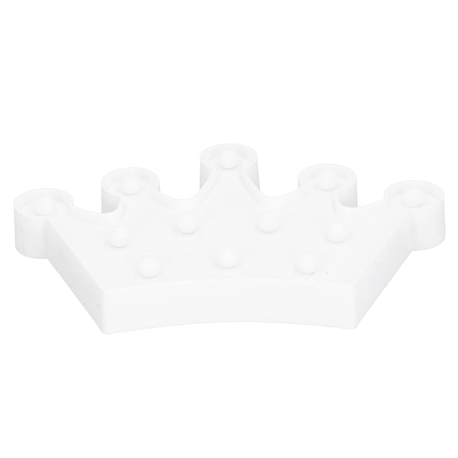 Walfront 12-LED Crown Shaped Neon Light - Battery Operated LED Sign for Wall Decor, Party, Bedroom & Indoor Lighting (White) | Night Light for Kids Room, Bar, Cafe & Home Decoration