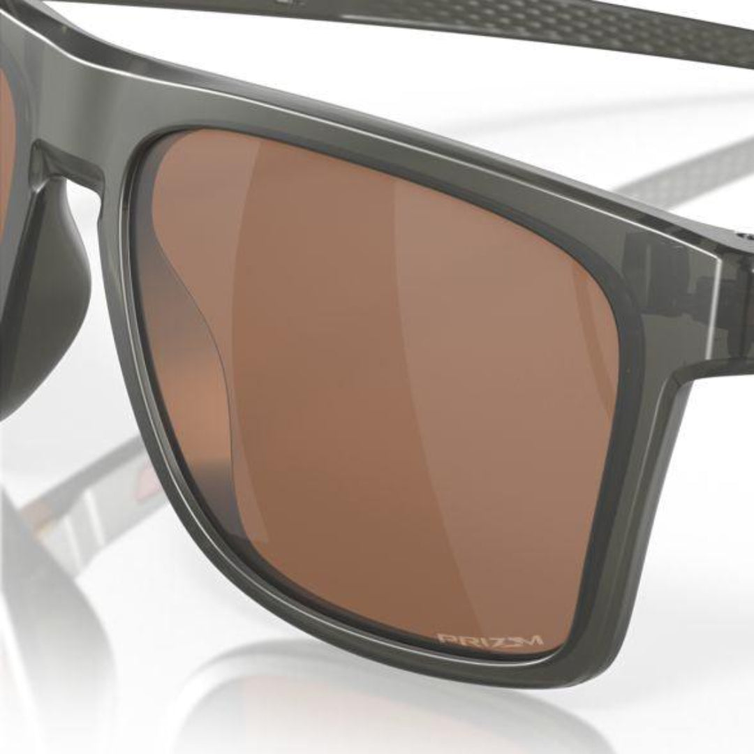 Oakley Leffingwell Sunglasses Matte Grey Smoke Frame with Prizm Tungsten Lenses - Model 0OO9100 910002 - Perfect for Running, Cycling & Outdoor Sports