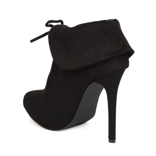 Faye Bootie Women's Black Ankle Boots - Stylish & Comfortable for Casual Outfits, Work, and Night Out