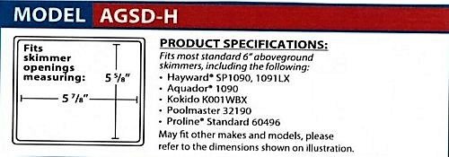 Fuoequl Above Ground Pool Winter Skimmer Guard Plug - Compatible with Hayward SP1091LX - Ideal for Winter Pool Protection