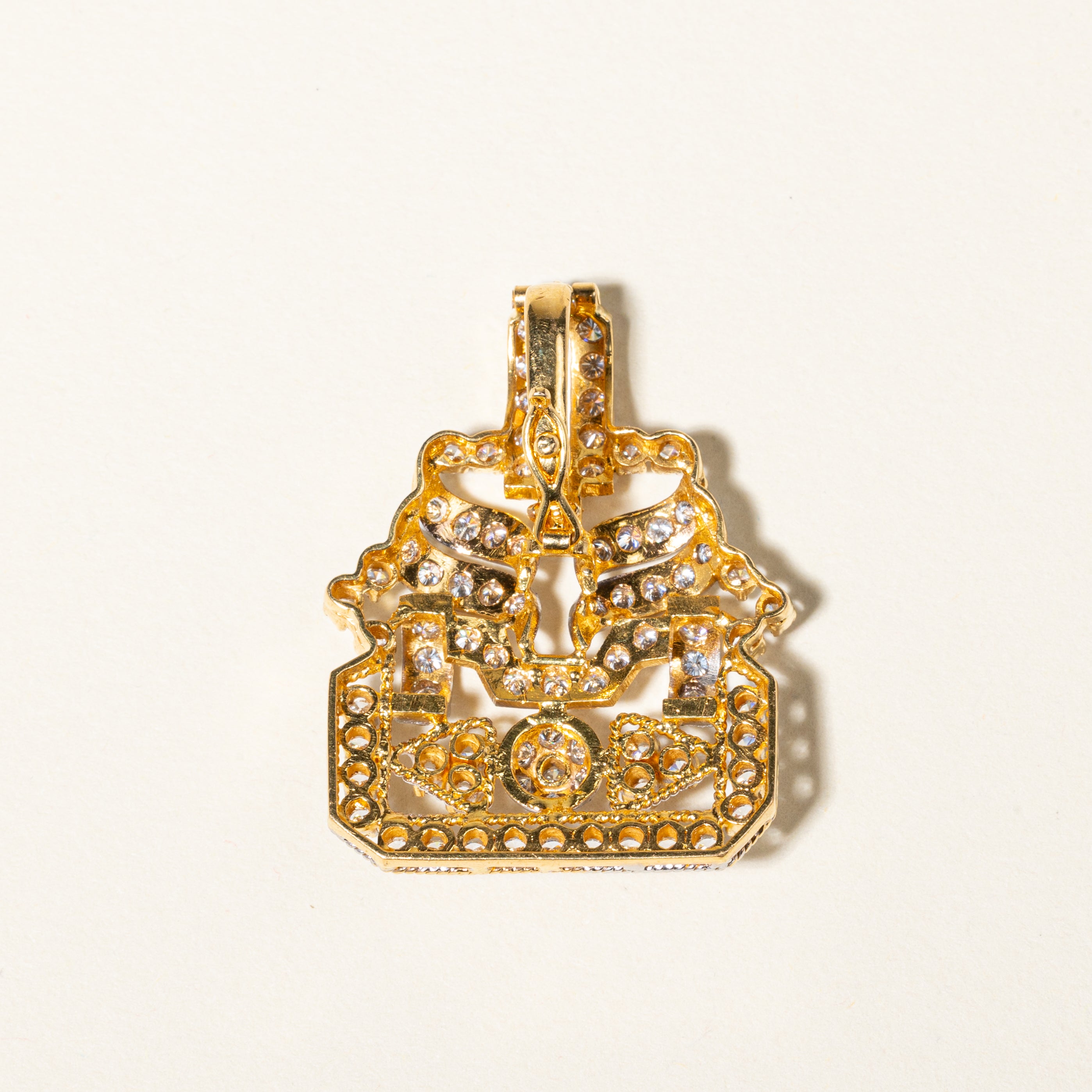 18K Yellow Gold Diamond Cluster Pendant Necklace - 2.31ctw Total Weight | Elegant Jewelry Gift for Women | Perfect for Anniversaries, Birthdays & Special Occasions