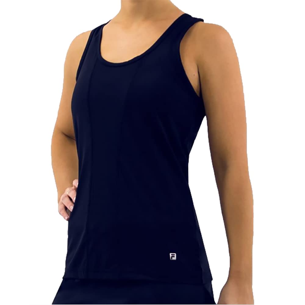 Fila Essentials Women's Racerback Tank Top - Navy Blue, Large | Workout, Yoga & Gym Athletic Shirt for Women