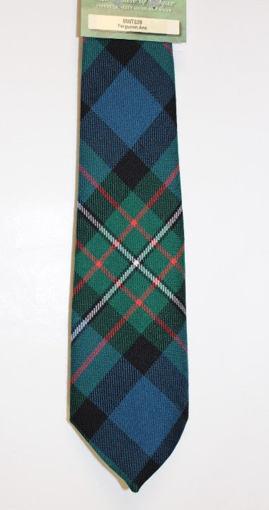 Ferguson Ancient Tartan Tie - Authentic House of Edgar Scottish Wool Necktie | Perfect for Weddings, Business Meetings & Formal Events