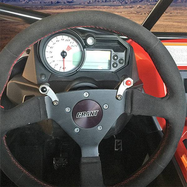 Quick Disconnect Steering Wheel Assembly with Two Nexus PTT - Universal Fit for Racing, Off-Road & Simulator Gaming - Easy Install & Durable Design