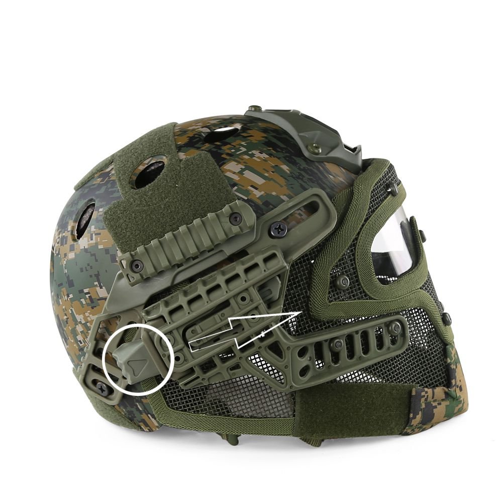 Tactical G4 Protective Helmet System with Goggles - Military Grade Airsoft Paintball Mask for Army, War Games & Hunting | Perfect for Outdoor Combat Simulation & Tactical Training