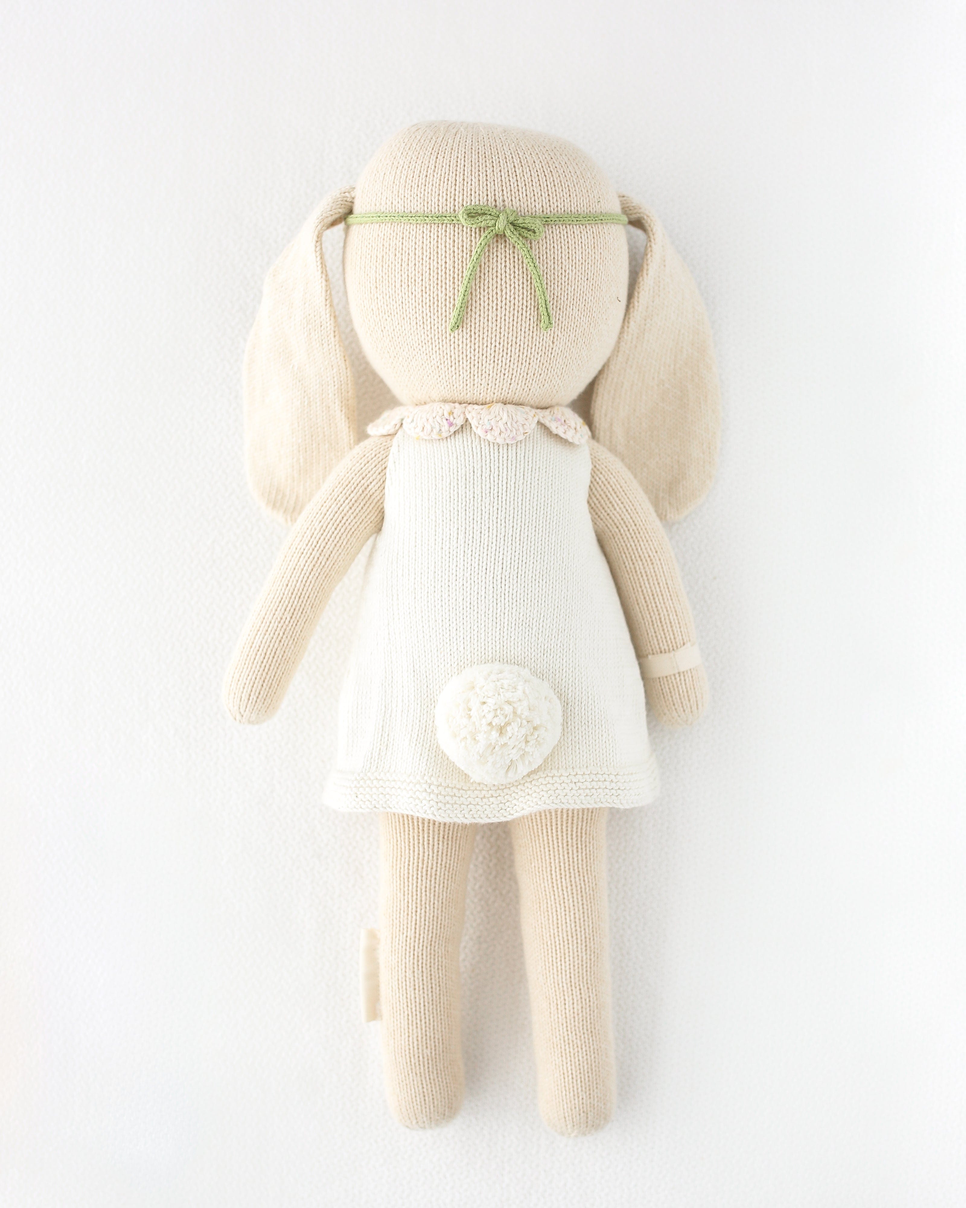 Cuddle+Kind Hannah the Bunny - Soft Organic Cotton Plush Stuffed Animal Toy for Babies & Toddlers | Perfect for Cuddling, Nursery Decor, and Baby Shower Gifts