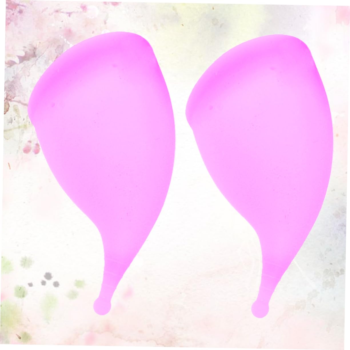 SEWOART 2 Pack Reusable Purple Menstrual Cups for Women - Soft Medical Grade Silicone Period Cup Set - Leak-Proof, Comfortable & Eco-Friendly (Perfect for Travel, Sports & Active Lifestyles)