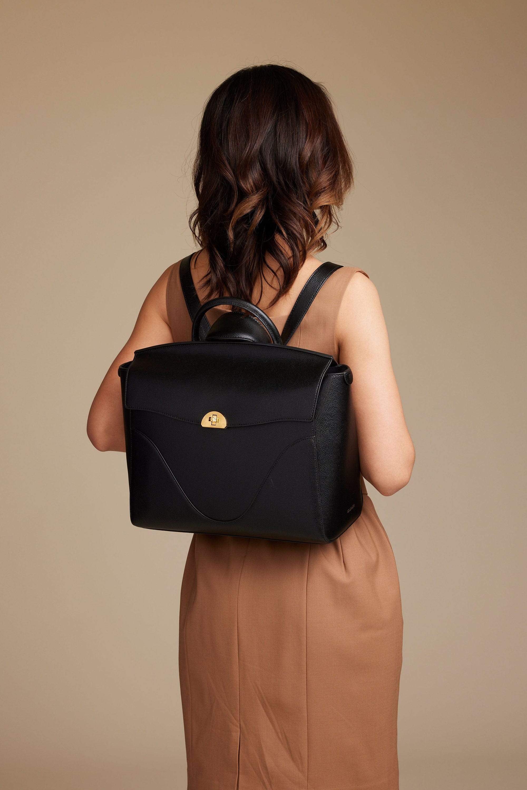 Wavia Bag Plus - Large Leather Work Bag for Women with Laptop Compartment | Convertible Functional Business Backpack Fits 16 Inch Laptop | Perfect for Office, Travel & Commuting