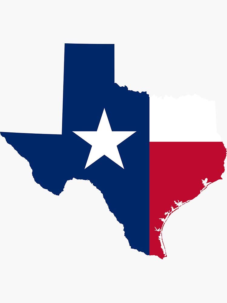 Texas State Sticker Decals - Waterproof Vinyl Stickers for Hydro Flask Bottles, Laptops, Skateboards & More | Perfect for Travel Mugs, Notebooks, Bikes & DIY Projects