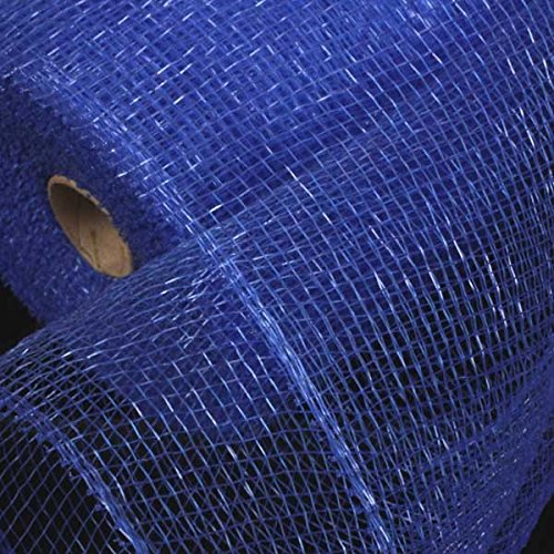 Blue Deco Mesh Craft Ribbon - 6.5 Inch x 120 Yards Roll for Wreath Making, Gift Wrapping & DIY Home Decor