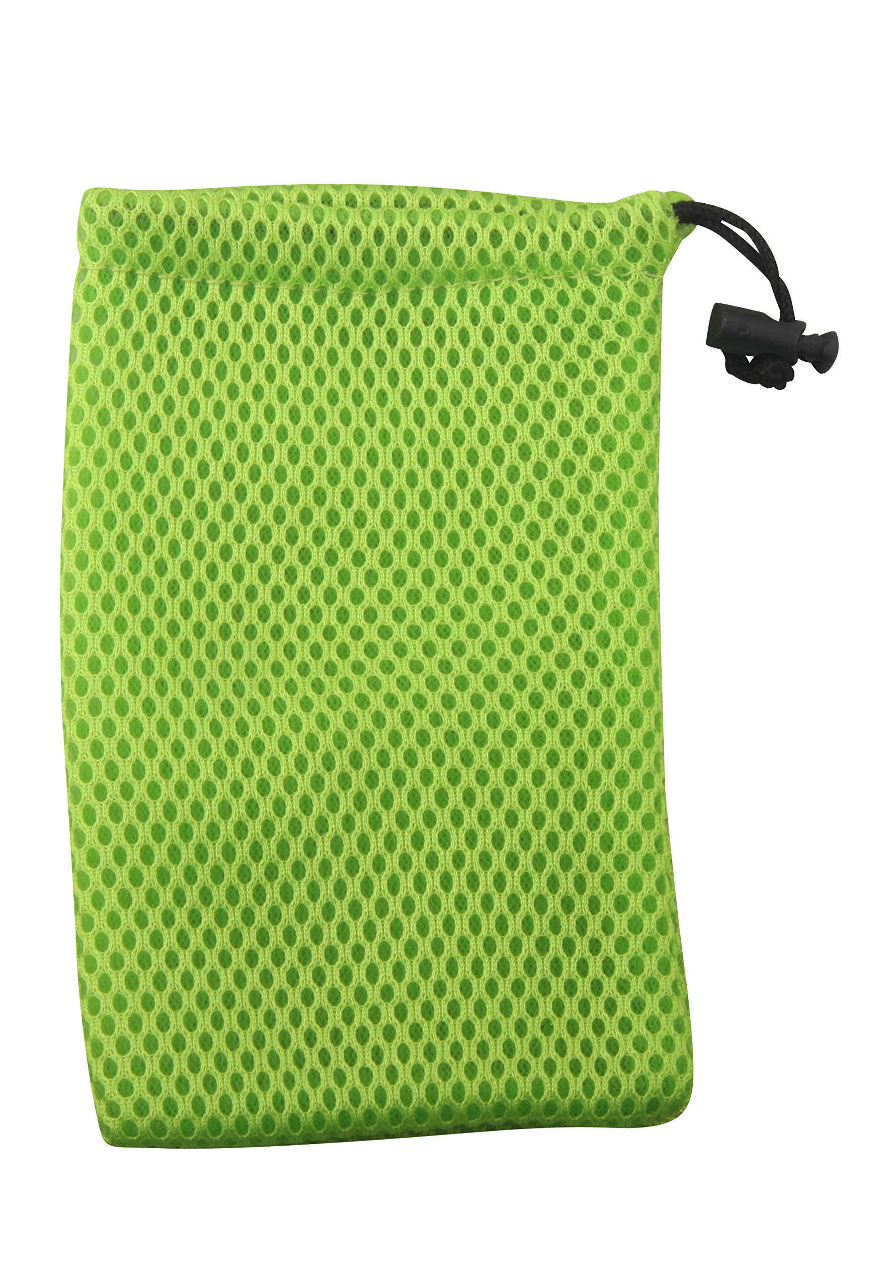 ALLinONE Wholesale 20-Pack Green Nylon Mesh Drawstring Bags (9x14cm) - Perfect for Organizing Mini Items, Cellphones & MP3 Players | Great for Travel, Gym & School Supplies Storage