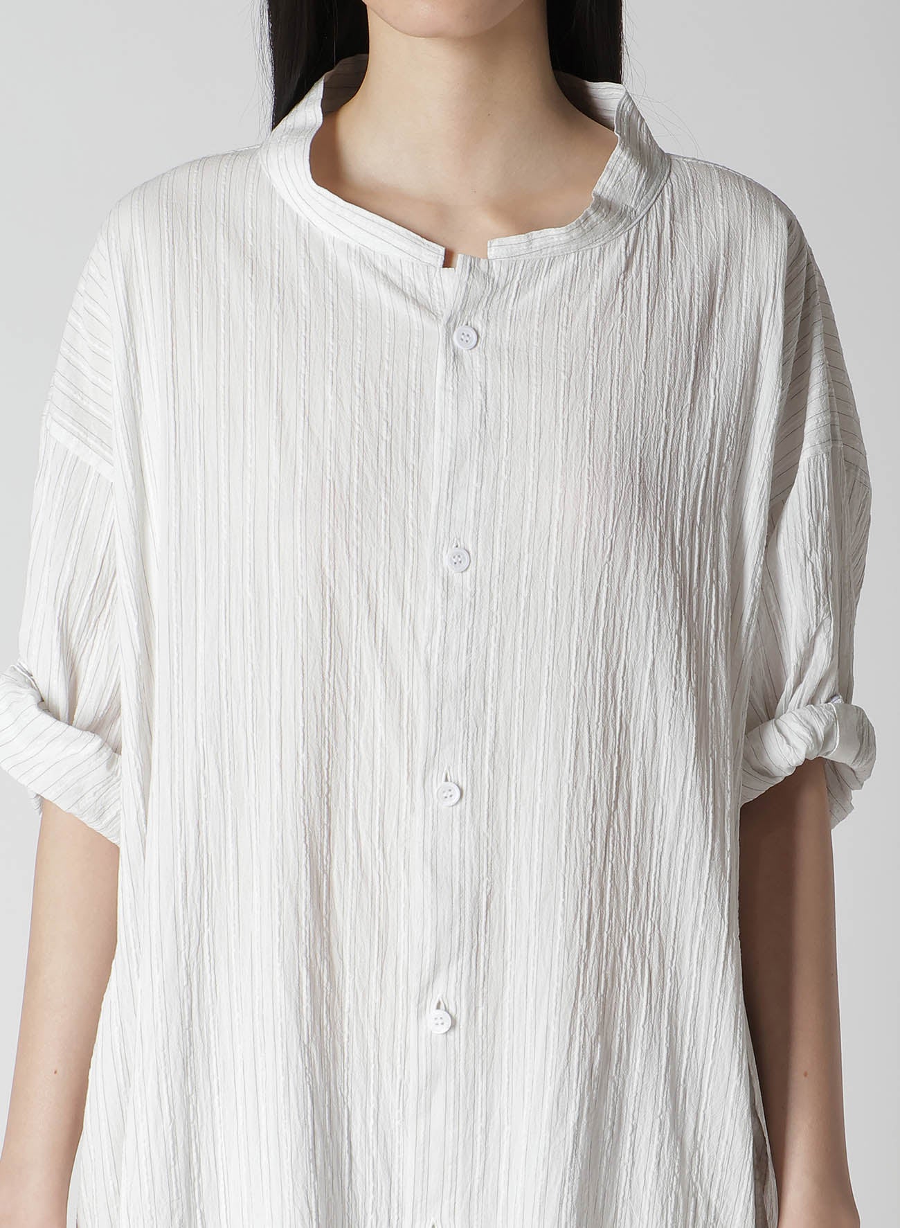 Stylish Cotton Voile Rolled Up Half Sleeve Stripe Dress for Women - Perfect for Summer Outings, Beach Vacations & Casual Wear