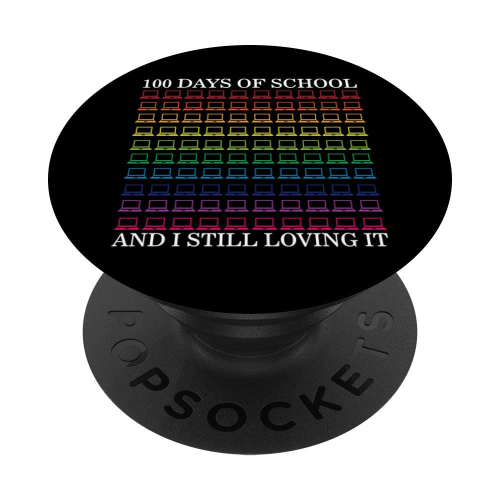 100 Days of School Celebration - Swappable PopGrip for Laptops & Distance Learning | Fun School Accessory for Students & Teachers