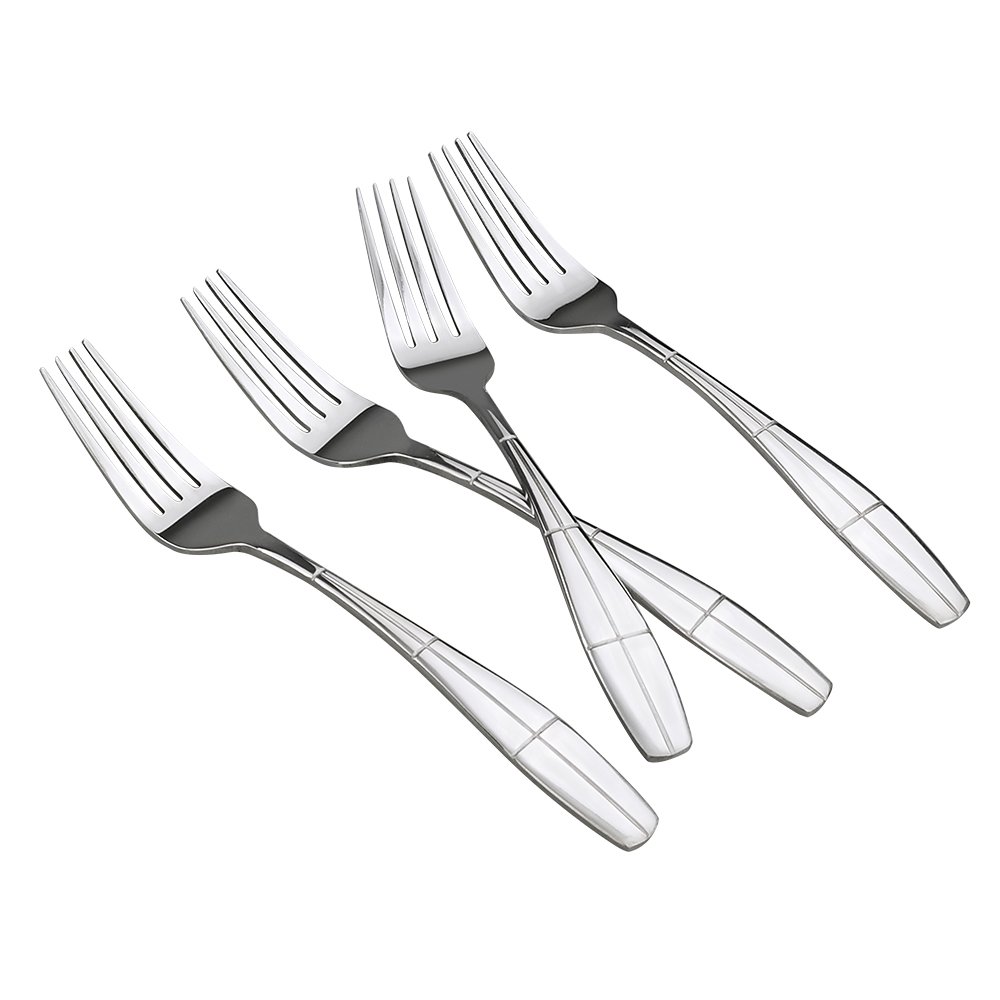 12-Piece Stainless Steel Dinner Forks Set - Elegant & Durable Flatware for Restaurants, Catering, and Home Dining (Dishwasher Safe)