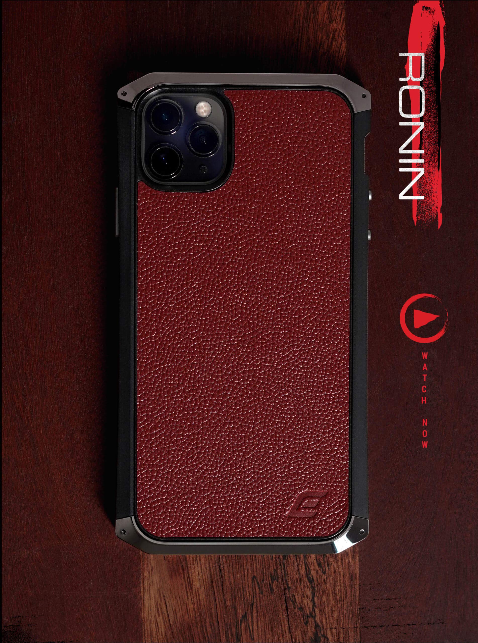 Element Case Ronin Premium Leather Case for iPhone 11 Pro Max - Cognac Brown Protective Cover (EMT-322-243FX-02) | Slim Fit, Shockproof Design for Everyday Use & Business Professionals