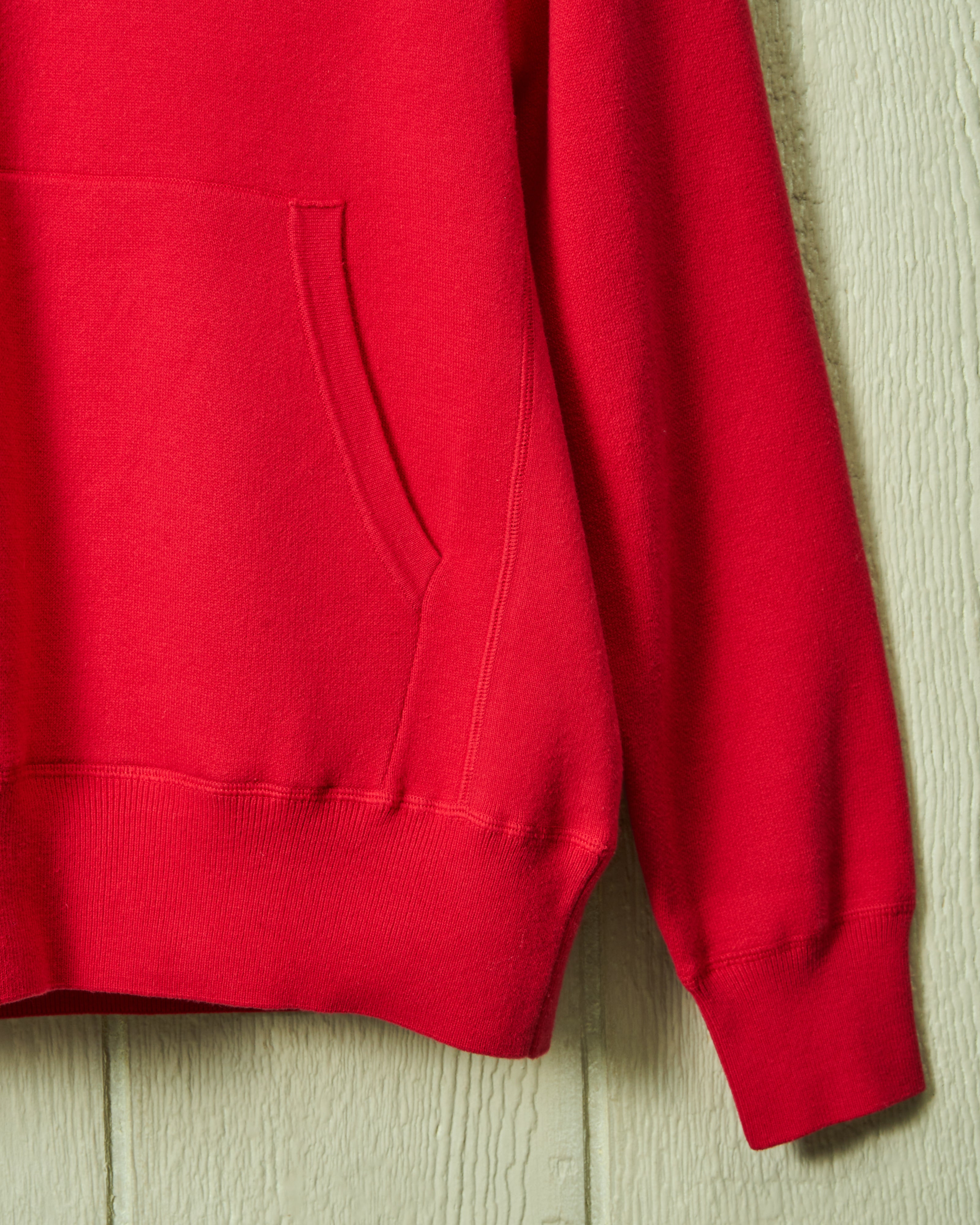 Premium Wharf Knit Hoodie in Crimson - Cozy Pullover Sweatshirt for Men & Women | Perfect for Fall, Winter & Outdoor Activities
