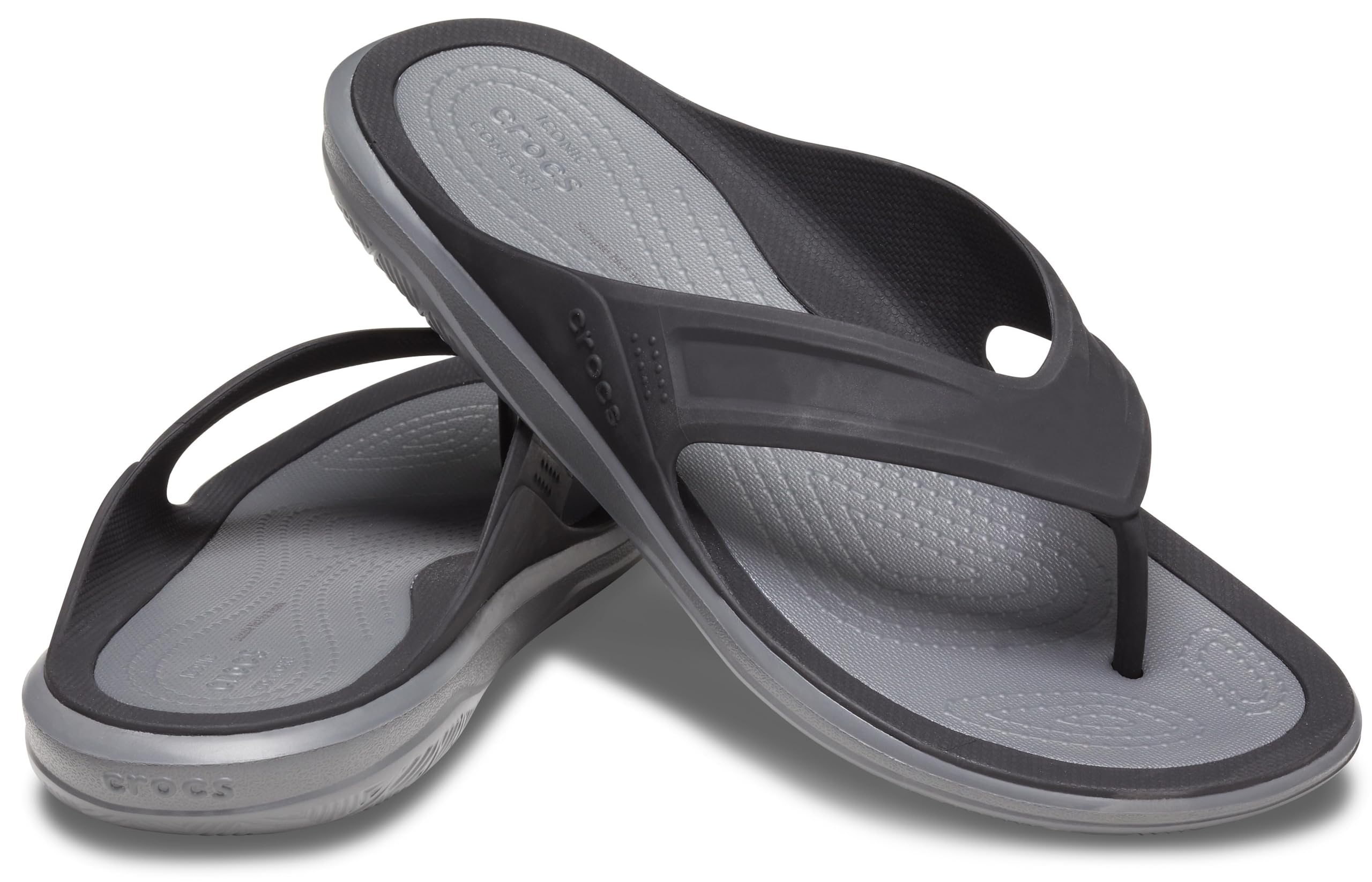Crocs Men's Swiftwater Wave Flip Flops - Comfortable Waterproof Sandals for Men | Beach, Pool & Outdoor Activities