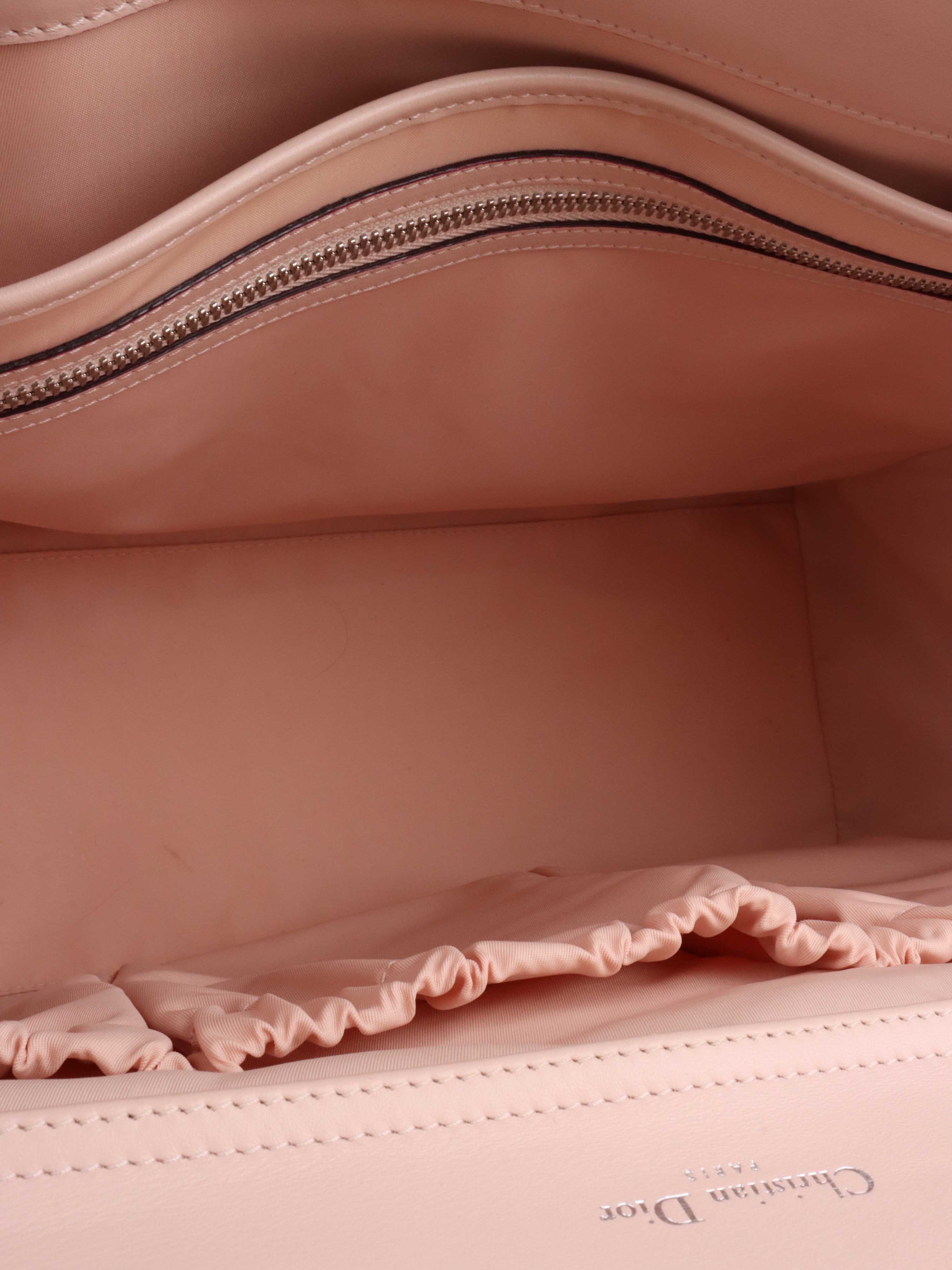 Dior Pink Leather Diaper Tote Bag - Stylish & Spacious Designer Baby Bag for Moms, Perfect for Travel, Shopping & Everyday Use