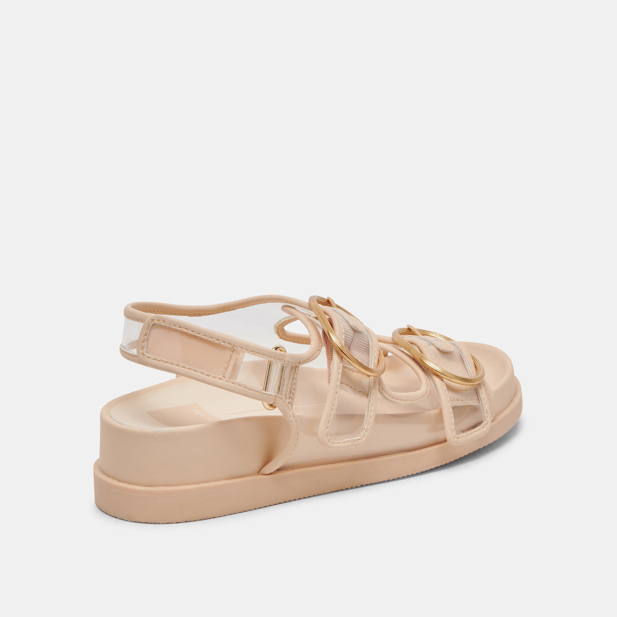 Starla Women's Crystal Vinyl Sandals - Elegant Gladiator Flat Sandals for Summer, Beach, and Casual Outfits