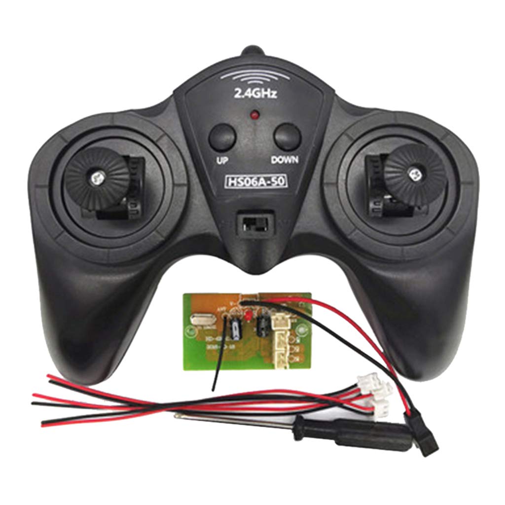 2.4G 6 Channel 12V RC Remote Controller and Receiver Set for Cars & Boats - Compatible with RC Toys, Hobbies, Model Vehicles - Perfect for Racing, Off-Roading & Water Sports