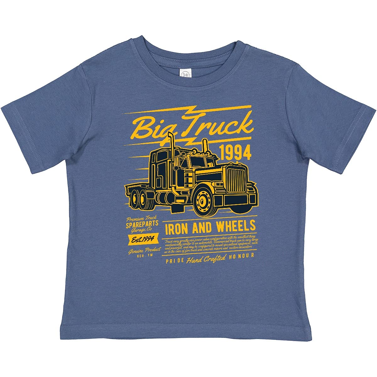 Inktastic Big Truck Iron and Wheels Toddler T-Shirt - Cute Graphic Tee for Boys & Girls - Perfect for Playdates, Daycare & Outdoor Adventures